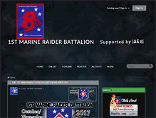 Tablet Screenshot of 1stmarineraiders.com